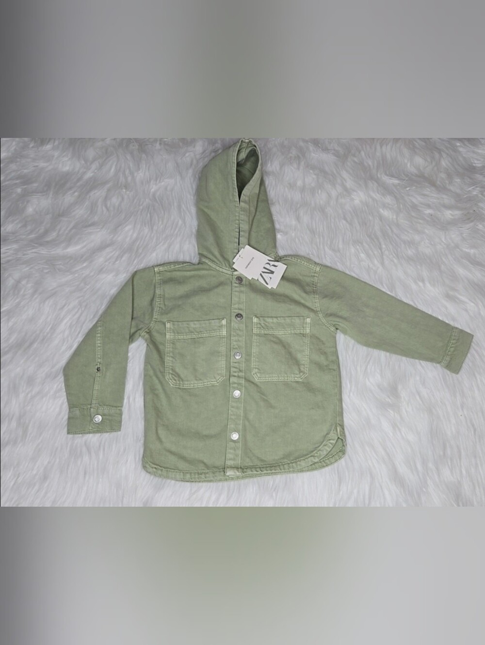 Zara Kids Denim Hooded Jacket